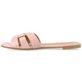 thumbnail image 3 of Journee Womens Arrina Slip On Slide Flat Sandals, 3 of 9