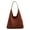 Brown, variant on Hobo Bags for Women Large Slouchy Suede Soft Shoulder Handbag Ladies Top Handle Tote Purse Black