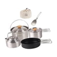 thumbnail image 2 of Juego de utensilios de cocina para acampar kusrkot Olla antiadherente Sartén Hervidor de agua Bolsa de transporte, 2 of 8