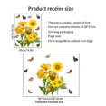 thumbnail image 4 of Adhesivos de pared con diseño floral de girasol, mariposa, PVC, 38 x 47 cm, 4 of 4