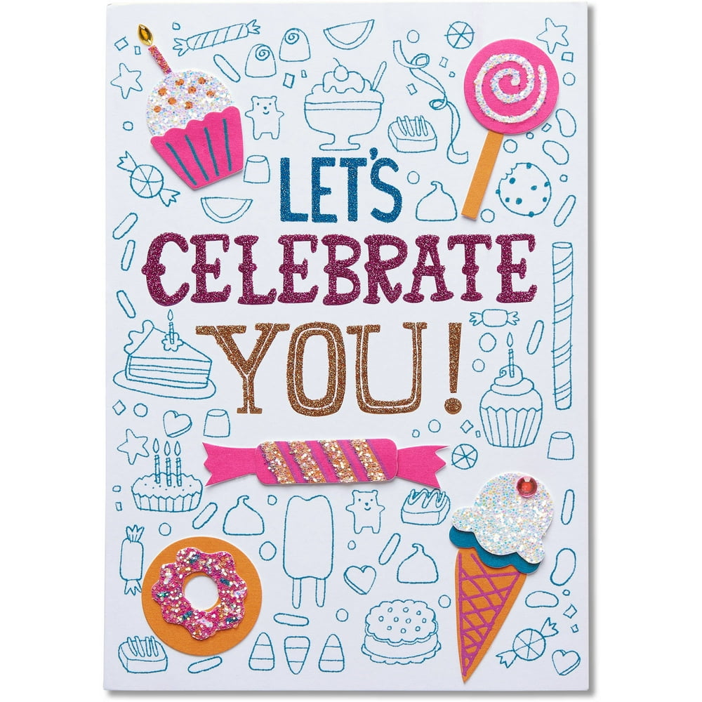 American Greetings Celebrate Birthday Card with Rhinestones - Walmart