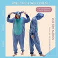 thumbnail image 4 of Snug Fit Unisex Adulto Onesie Pijamas, Franela Cosplay Animal Una Pieza Disfraz De Halloween Ropa De Dormir Ropa De Hogar, 4 of 4