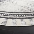 thumbnail image 3 of SAFAVIEH Alamo Keila Abstract Area Rug, Grey/Charcoal, 6'7" x 6'7" Round, 3 of 8