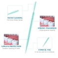 thumbnail image 2 of EXCEART 1100pcs Disposable Plastic Toothpicks Double-head Oral Care Interdental Floss Cleaners (Random Color), 2 of 6