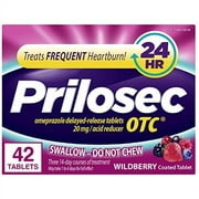 Prilosec OTC, Wildberry Flavor**, 42 Tablets