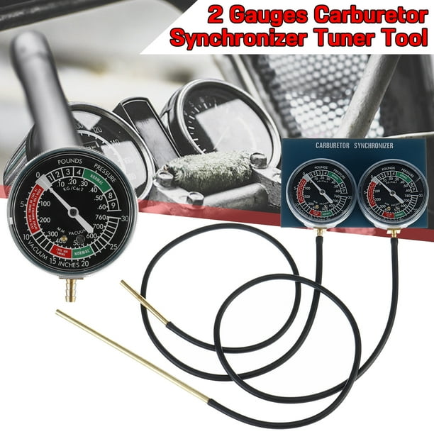 2 Gauges Carburetor Synchronizer Carb Vacuum Sync Tool Fit For Yamaha