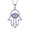 Silver, variant on Hamsa Hand of Fatima Necklace for Women 18K Gold Plated Evil Eye Pendant Necklace Amulet Jewelry Anniversary Gifts for Wife Girlfriend