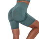 thumbnail image 1 of Mallas de levantamiento para yoga, entrenamiento, running y fitness, pantalones cortos verdes de secado rápido, talla L Pantalones cortos deportivos de cintura alta para mujer, 1 of 6