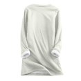 thumbnail image 5 of Jovatis Hauts pour Femmes Habillés Décontractés Automne, Mode Féminine Impression de Noël Manches Régulières Hiver Ample Vacances Décontracté Col Rond Chemise Hauts/gris,(L), 5 of 5