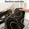 thumbnail image 5 of Black Gold Marble Pattern Bathroom Rugs Mat,Non Slip Microfiber Bathroom Rug,Rubber Backing,Soft Bathroom Mats for Bathroom Floor,Tub and Shower,17x27in(43x68cm), 5 of 5