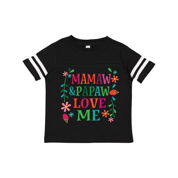Inktastic Mamaw and Papaw Love Me Girls Toddler T-Shirt