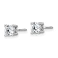thumbnail image 2 of Auriga Fine Jewelry 14K White Gold 3/4 cttw Round Lab Grown Diamond Stud Earrings for Women (Clarity- SI, Color-G-H), 2 of 5