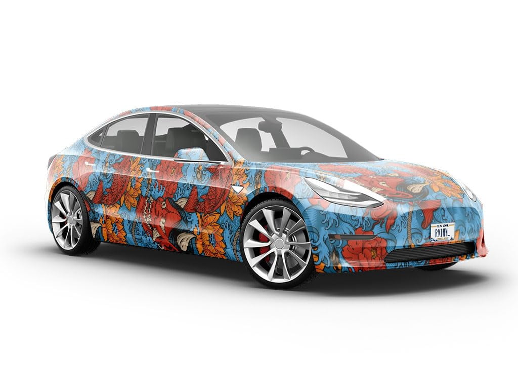 SELLS DEVIL WRAP 10号 Rwraps Japanese Blue Devil Gloss Vinyl Film Wrap 59in x 17ft Vinyl