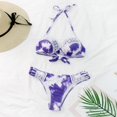 thumbnail image 3 of Birdeem Womens Fashion Soft Lace Bikini Solid Color Two-Piece Set Split Swimsuit, 3 of 10