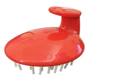 G.B.S Men's Shampoo Brush, Soft Silicone Bristles- Pack Of 1 - Red