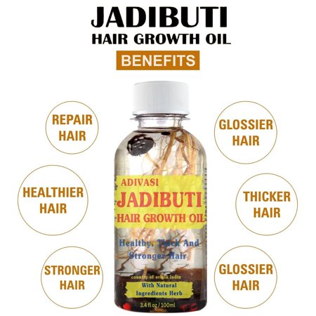 Adivasi Ayurvedic Hair 5000 Year Old Jadibuti, Bhringraj & 17 Rare Herbs with 5 Nourishing