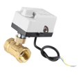 thumbnail image 1 of Motorized Ball Valve 2 Wire 2 Way Normally Closed DN25 Brass ABS DC 12V?24V Accessory, 1 of 5