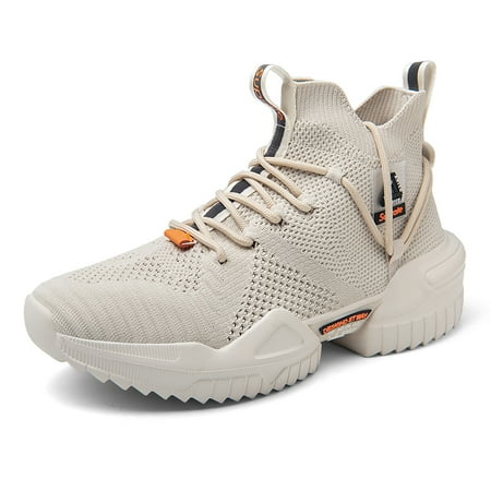 

XIDISO Men Walking Shoes Fashion Sneaker Running Athletic Non Slip Platform Socks Shoe Casual Fitness Comfortable Sports Shoes