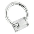 thumbnail image 3 of ZEONHAK 6 Pack 3 Inch Silver Drop Pulls Ring, Round Drop Rings Pulls Drawer Handle with Screws for Chairs, Cabinets, 3 of 6