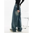 thumbnail image 3 of SOMER Women’s Wide Leg Baggy Jeans High Waisted Loose Boyfriend Denim Pants Y2K Vintage Casual Streetwear Trousers Dark Blue, 3 of 6