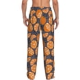 thumbnail image 3 of Daiia Various Oranges Men's Sleep Pant with Pockets and Drawstring,Pajama Pants-Medium, 3 of 9