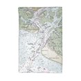 thumbnail image 1 of Betsy Drake KT11537 Cape Fear, NC Nautical Map Kitchen Towel, 1 of 1