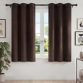 thumbnail image 1 of Blackout Cortinas para Recámara, Cortina Blackout Térmica Aislada 2 Paneles 42x63 Pulgadas, Cortinas Negras con Ojales, Reducción de Ruido, Ahorro de Energía y Cortinas sin Arrugas para Sala de Estar, 1 of 7