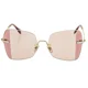 thumbnail image 2 of MIU MIU Runway MU50WS Pink Crystal Strass Gold Butterfly Rimless Sunglasses 50W, 2 of 6