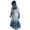 Blue, variant on IROINNID Halloween Costumes For Women Fit&Flare Dress Loose Tops Sweater Large Size Coat Retro Dress Hooded Tops,Black