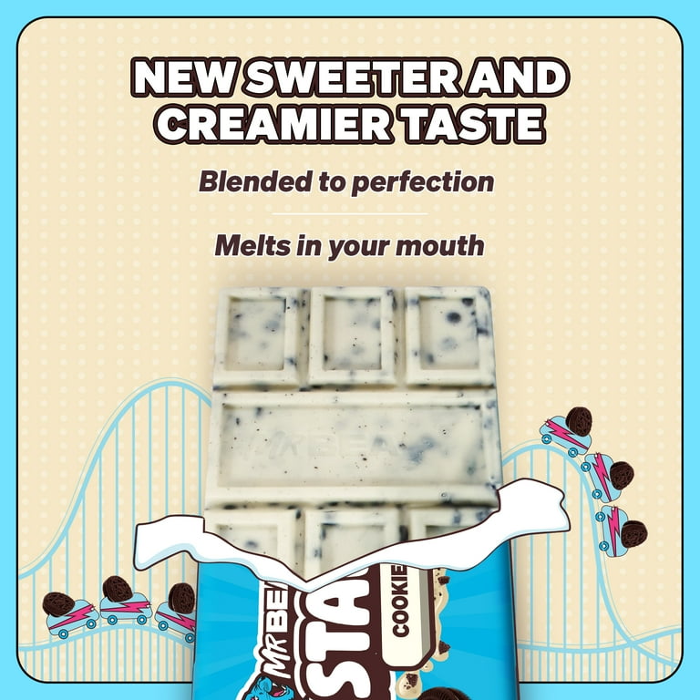 Feastables Mr Beast Cookies and Creme White Chocolate Bar