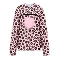 thumbnail image 7 of TGPMGRZ Pet Pouch Hoodie for Women with Kangaroo Pocket Cat Dog Carrier Hoodies Leopard Printed, 7 of 7