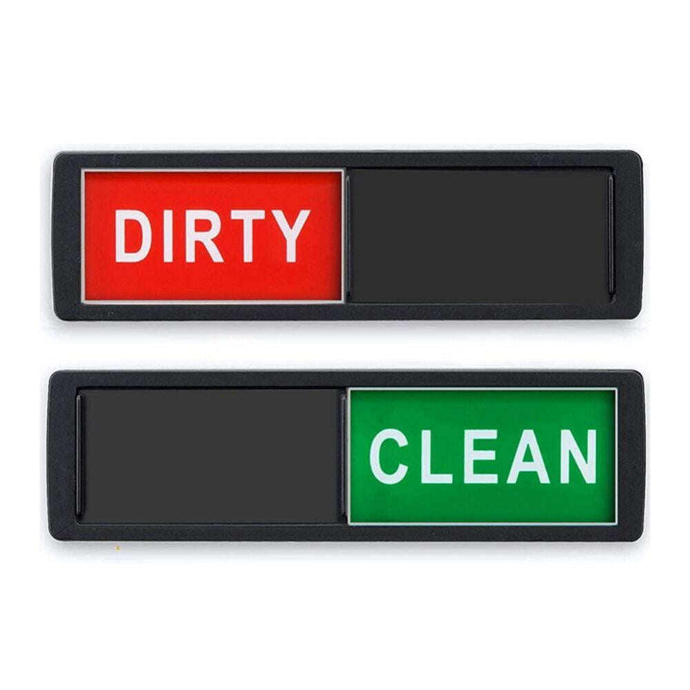 CLEARANCE! Dishwasher Magnet Clean Dirty Sign Non-Scratching Strong Magnet Or Options Indicator Tells Dishes Clean - Walmart.com