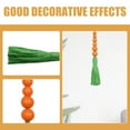thumbnail image 4 of Zcyifa Farmhouse Beaded Garlands 2pcs Orange Wood Bead Garland Wall Hanging Decoration Carrot Design Beaded Garland Easter Hanging Decor, 4 of 10