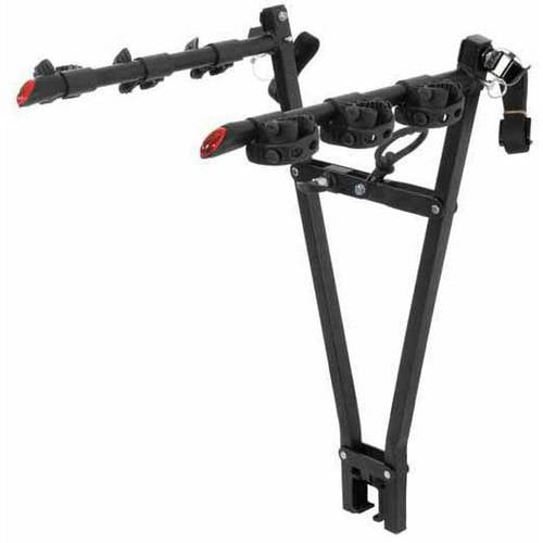 CURT 18013 ClampOn Trailer Hitch Bike Rack Mount, Fits 2Inch Shank, 3 Bicycles