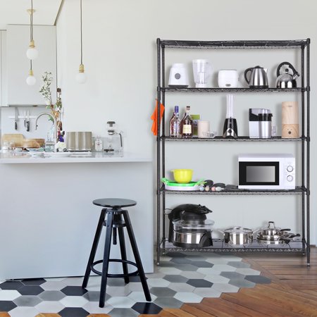 unit shelving langria heavy garage duty storage rack tier metal gloves cut resistant wire extra glove safety shelf level cutting