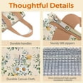 thumbnail image 4 of Pioneer Flower Floral Print Pattern Insulated Lunch Bag for Women & Adults,Large Portable Soft Cooler Lunch Bag,Thermal Food Storage Tote with Pearl Cotton,8.66L,8.75x5.75x9.5 Inch, 4 of 6
