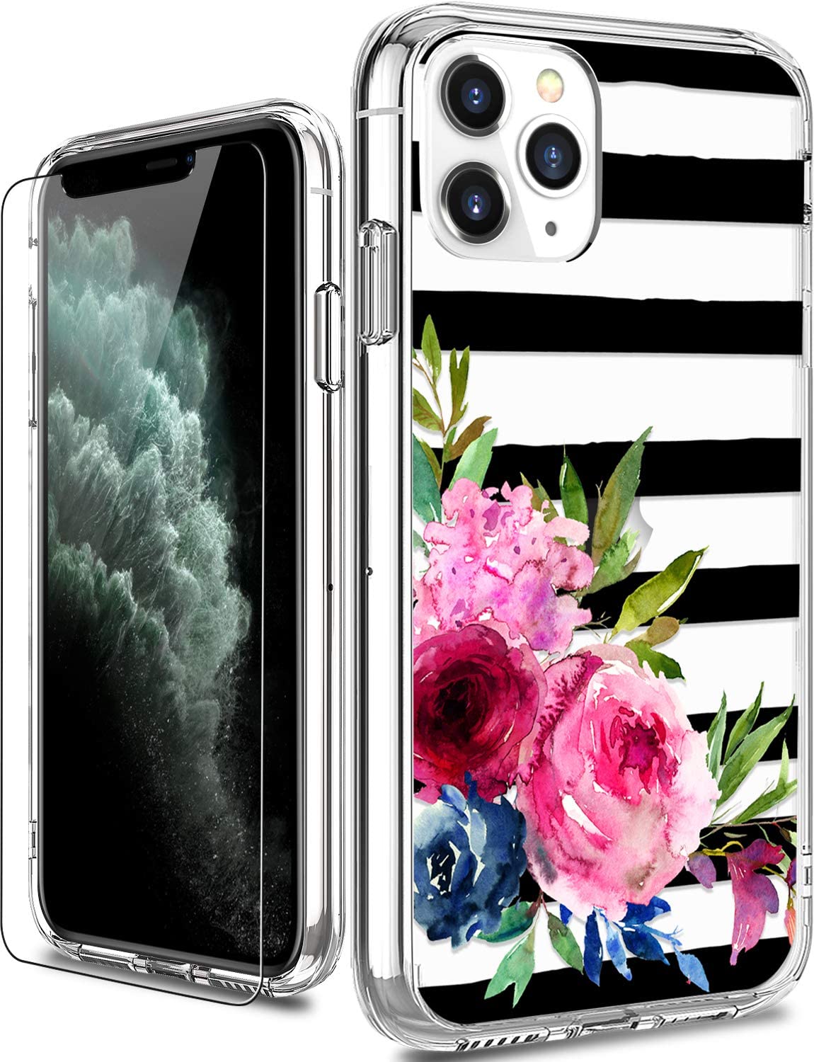 Iphone 11 Pro Max Case With Screen Protector Clear With Flower Designs For Girls Women Shockproof Slim Fit Protective Phone Case For Iphone 11 Pro Ma Walmart Com Iphone 11 Pro Max Case With Screen Protector Clear With Flower Designs For Girls Women Shockproof Slim Fit Protective Phone Case For Iphone 11 Pro Ma Walmart Com