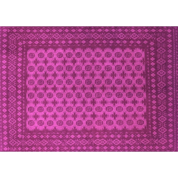 Ahgly Company Indoor Rectangle Persian Pink Traditional Area Rugs, 5' x 7'