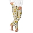 thumbnail image 2 of Yiaed Gnomes Bees And Sunflowers Print Teenagers' Lounge Pants, Loose PJ Bottoms, Long Pajama Pants for Men-Small, 2 of 6