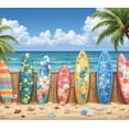 thumbnail image 4 of Colorful Design Surfboard Banner Floral Pattern Tropical Beach for Summer Party Outdoor Decor Vacation, 4 of 8