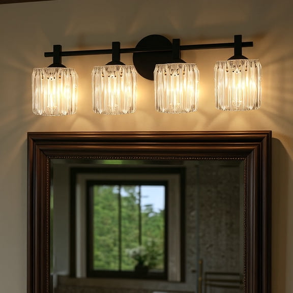 Luxury Contemporary Bath Light, Matte Black, UQL6485