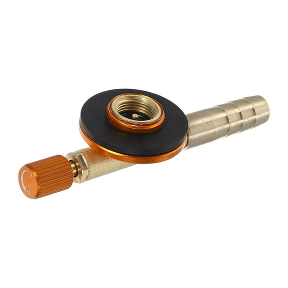 KONTONTY  Portable Stove Head Converter Gas Burner Adapter Travel Golden