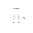 thumbnail image 2 of CWI Lighting 1 Light Wall Sconce with Brown finish, 2 of 2