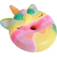 thumbnail image 4 of Squishies gigantes de 33 cm (13 pulgadas) con forma de donut de unicornio, estilo Kawaii, suaves, de crecimiento lento y perfumados. Juguetes antiestrés para niños (blanco)., 4 of 7