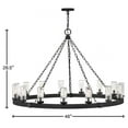 thumbnail image 4 of 29209BK Hinkley Lighting Sawyer - 75W 15 LED Outdoor Extra Large Hanging Lantern In Rustic Style-28.5 Inches Tall and 46 Inches Wide, 4 of 7