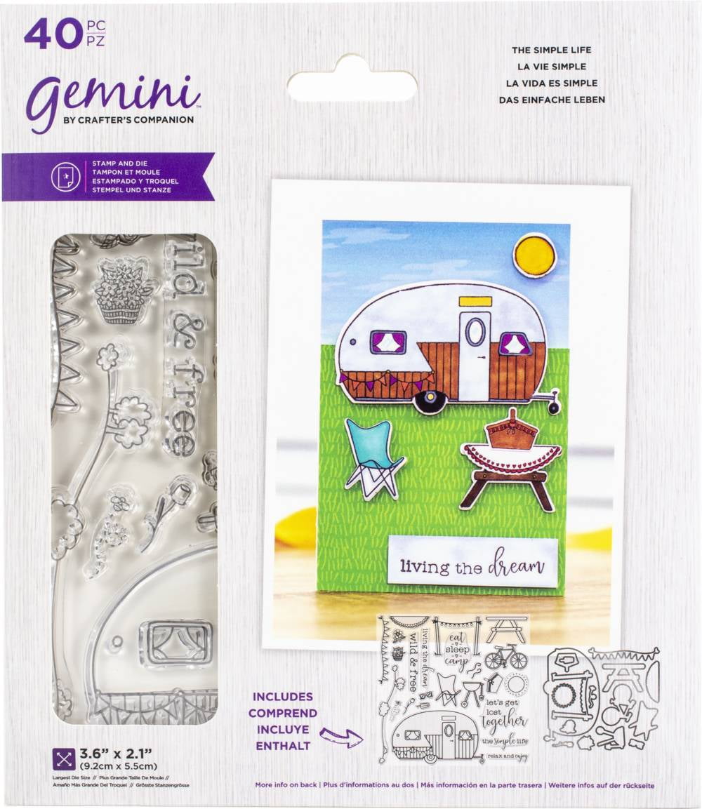 Crafter's Companion Gemini Stamps & DiesThe Simple Life