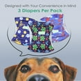 thumbnail image 6 of Wegreeco Pack of 3 Reusable Male Dog Belly Band, Washable Premium Male Dog Diapers, Super-Absorbent Dog Wraps, Large, Turtle, 6 of 7