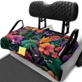 thumbnail image 2 of Yuyamidu Colorful Hibiscus Golf Cart Seat Covers with Pockets Tropical Palm Leaves Golf Cart Seat Towel Blanket for 2 Passenger Heavy Duty Club Car Accessories Protect Your Golf Carts, 2 of 7