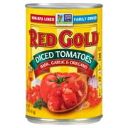 Red Gold Diced Tomatoes with Basil Garlic & Oregano 14.5oz