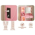thumbnail image 2 of Makeup Vanity Desk with LED Mirror, Charging Station, Storage Drawers & Cabinets for Bedroom, 2 of 8